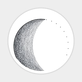 Waning Crescent Moon Magnet